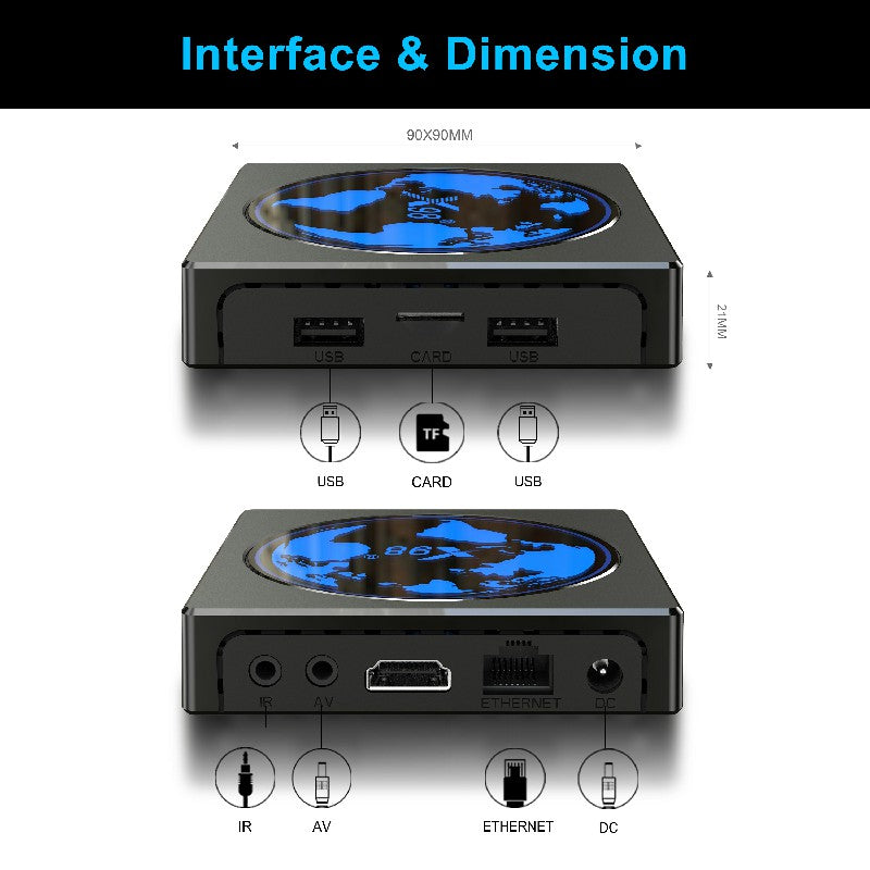 X98 mini 2 16GB 2.4G 5G WiFi 100M Amlogic S905W2 Quad Core Android 11 Smart TV Box 4K 60fps Set Top Box Media Player X98 mini 2 16GB 2.4G 5G WiFi 100M Amlogic S905W2 Quad Core Android 11 Smart TV Box 4K 60fps Set Top Box Media Player